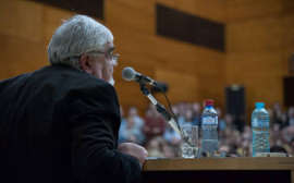 Andrei Plesu la Timisoara (2) Foto Universitatea de Vest Timisoara