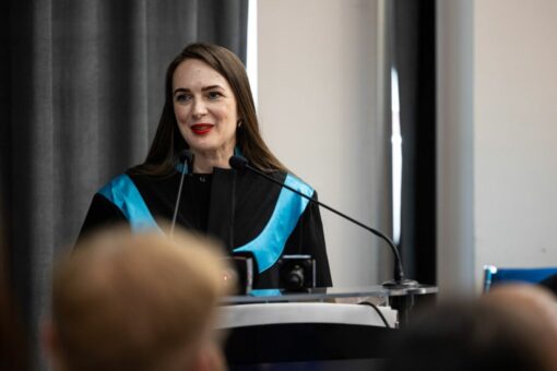 Oleksandra Matviiciuk, președinta unei organizații ucrainene premiată cu Nobel pentru Pace, Doctor Honoris Causa al UVT